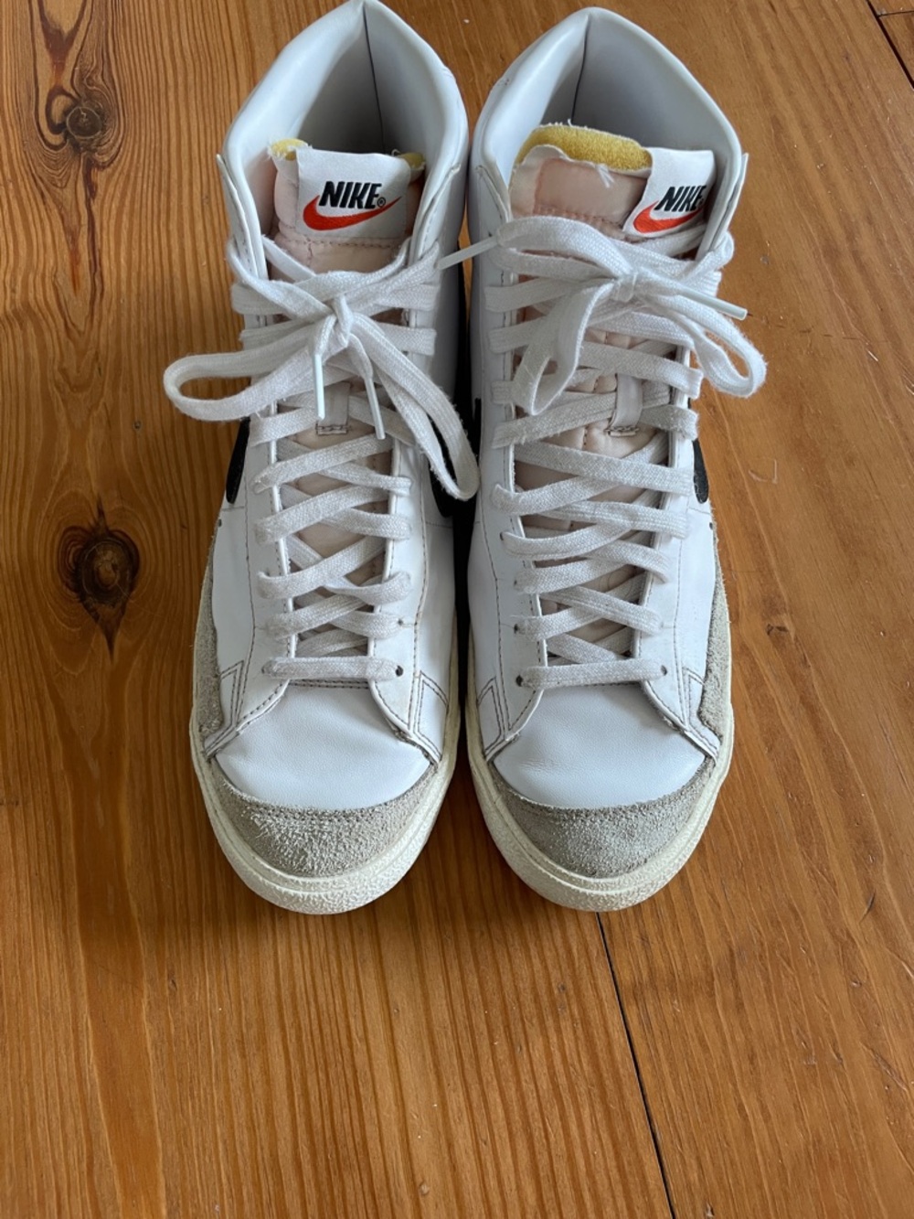 Nike Blazers White and Black High-Top Sneakers Men’s Size 10